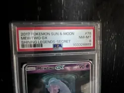 Pokemon TCG Shining Legends Mewtwo GX Secret Rare Card 78/73 - Image 2