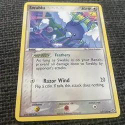 Swablu - EX Emerald 67/106 Hajime Kusajima Vintage Pokemon TCG Card LP - Image 1