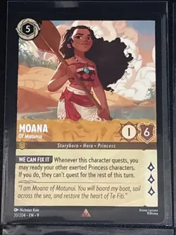 Disney Lorcana Moana Theme 8 Card Lot Moana/Gramma Tala/Heihei/Motunui - Image 2