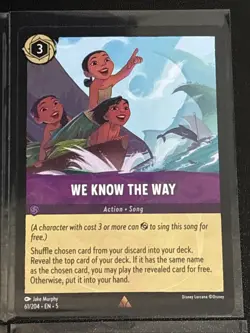 Disney Lorcana Moana Theme 8 Card Lot Moana/Gramma Tala/Heihei/Motunui - Image 5