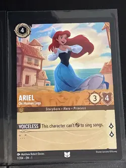 Disney Lorcana The Little Mermaid Theme 8 Card Lot Ariel/Flounder/Prince Eric - Image 5