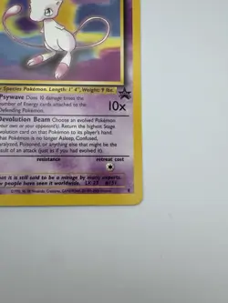 Pokemon Card - Mew #8 WoTC Black Star Promo - Image 5