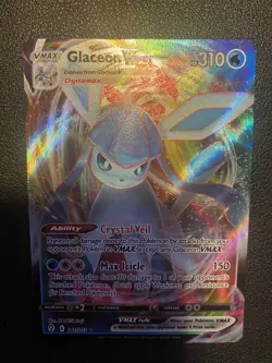 Pokemon TCG Glaceon VMAX Evolving Skies Holo Ultra Rare Card 041/203 - Image 2