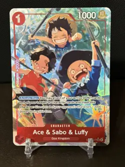 Ace & Sabo & Luffy Alt Art OP13-007 - One Piece TCG (ENG) Carrying On His Will - Image 1