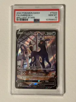 Pokemon TCG Umbreon v Trainer Gallery TG22/TG30 Brilliant Stars PSA 10 - Image 1