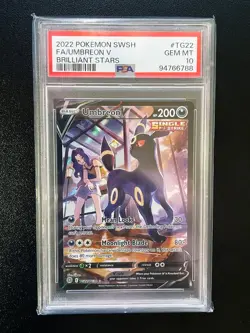 Umbreon V TG22/TG30 Brilliant Stars PSA 10 GEM MINT English Pokemon TCG - Image 2