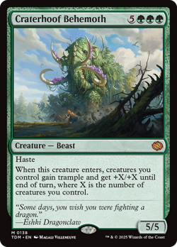 Craterhoof Behemoth [Tarkir: Dragonstorm] Magic MTG - Image 1