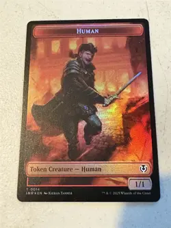 mtg foil token Human//Chandra Dressed to Kill Emblem 14/24, Innistrad Remastered - Image 2