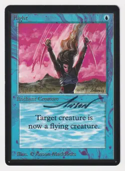 Signed Flight LP Beta Limited Edition Artist Anson Maddocks 1993 WOTC MTG Magic! - Image 1