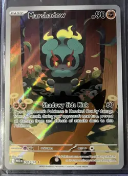 Pokemon Marshadow 146/132 Me01: Mega Evolution Illustration Rare Holo 2025 - Image 1