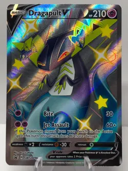 Pokemon Dragapult V SWSH096 Sword & Shield SHINY BLACK STAR PROMO - Image 2