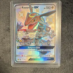 Pokemon Rayquaza GX Alternate Art Promo Holo 177A/168 Hidden Fates Shiny - Image 1