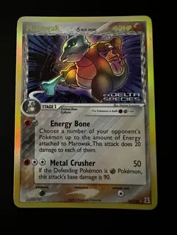 Pokemon TCG Marowak EX Delta Species 10/113 Stamped Reverse Holo Rare LP/NM - Image 1