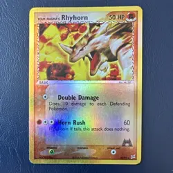 Pokemon Team Magma's Rhyhorn EX Team Magma vs Team Aqua Reverse Holo 38/95 - Image 1