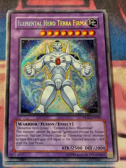 Elemental Hero Terra Firma PP02 secret LP Yugioh - Image 1