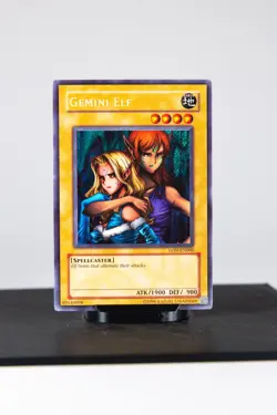 Yu-Gi-Oh! TCG Gemini Elf Secret Rare LON-000 Unlimited MP - Image 1