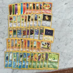 Pokemon Card Lot 1999 WOTC 55 Different Cards Lots Of 1st Edition Or Uncommon NM - Image 1