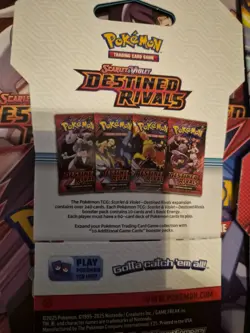 19x Pokemon Destined Rivals Sealed Sleeved Booster Pack Lot Of 19 - Image 3