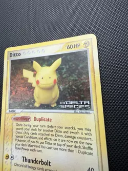 Ditto (Pikachu) Reverse Holo EX Delta Species 39/113 - MP - Pokemon TCG - Image 2