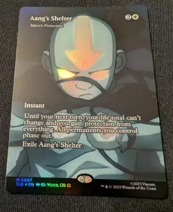 MTG Aang’s Shelter (Teferi’s Protection) 0007 Foil (Borderless) Avatar TLE NM - Image 2