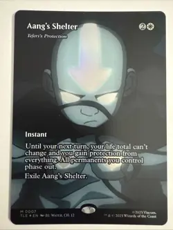 MTG Aang’s Shelter (Teferi’s Protection) 0007 Foil (Borderless) Avatar TLE NM - Image 1