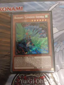 Yu-Gi-Oh TCG DOOD-EN015 Radiant Typhoon Krosea 1st Edition NM Secret Rare Card - Image 1