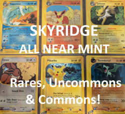 Skyridge Cards /144 Near Mint Rares, Uncommons & Common Pokemon TCG e-Reader - Image 1