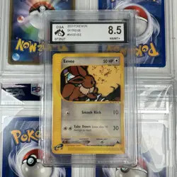 2003 Pokemon Skyridge Eevee 54/144 Graded E Reader Pokemon Card CGA 8.5 NM - Image 1