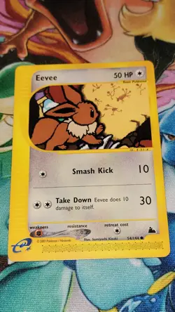 Pokemon Eevee 54/144 Skyridge Common e-reader Card NM Near Mint - Image 1