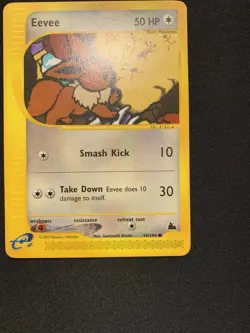 Pokemon Eevee 54/144 Skyridge Common E-reader Card LP - Image 3