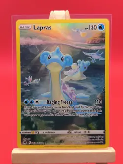 Lapras GG05/GG70 Crown Zenith Galarian Gallery Ultra Rare Pokemon Card * New - Image 2