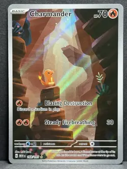 Pokemon TCG Charmander 168/165 SV Scarlet & Violet 151 Card NM Condition - Image 1