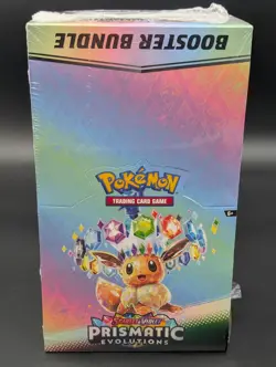 Pokemon SV8.5 Prismatic Evolutions Sealed Booster Bundle Display Case - Image 1