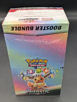 Pokemon SV8.5 Prismatic Evolutions Sealed Booster Bundle Display Case - Image 1
