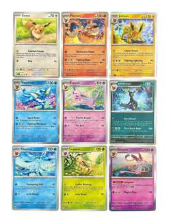 POKEMON: COMPLETE EEVEELUTION CARD SET ESPEON UMBREON SYLVEON JOLTEON EEVEE - Image 1