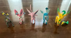 Pokemon Lot of 5 Eeveelutions Espeon Glaceon Sylveon Leafeon Umbreon Posable - Image 1