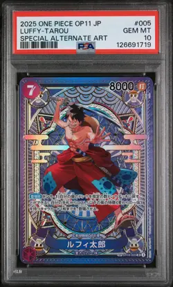 PSA 10 - Luffy-Tarou - ST18 005 SP OP11 Japanese One Piece Fist of Divine Speed - Image 1