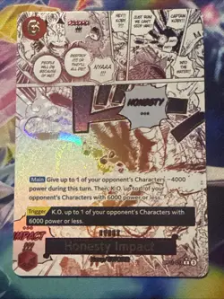 1x Honesty Impact OP11-018 (Alt Art) R Fist Of Divine Speed- English- MINT - Image 1