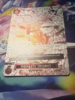 1x Honesty Impact OP11-018 (Alt Art) R Fist Of Divine Speed- English- MINT - Image 2