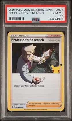 2021 PROFESSOR'S RESEARCH #023 POKEMON CELEBRATIONS PSA 10 POP ONLY 73 CARDS - Image 1