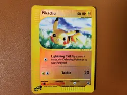 Pikachu 124/165 Reverse Holo Expedition E Reader Common Pokemon LP - Image 1