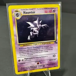 Pokemon TCG Haunter 6/62 Fossil Unlimited Holo Rare WOTC - Image 1