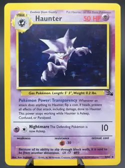 Haunter 6/62 Fossil Set Holo Rare 2000 WOTC Lightly Played Pokemon TCG LP - Image 1