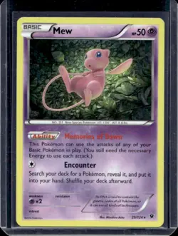 2016 Pokemon XY Fates Collide Mew Holo #29/124 - Image 1