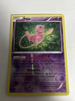 MEW 29/124 REVERSE HOLO RARE XY FATES COLLIDE 2016 POKEMON TCG - Image 1