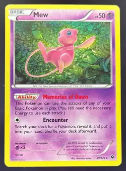 2016 Pokemon Gaming XY Fates Collide Mew #29/124 Holo - Image 1