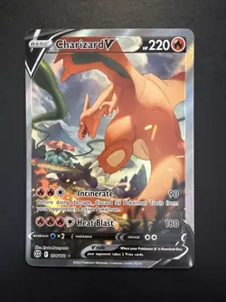Charizard V (Alternate Full Art) 154/172 Swsh09: Brilliant Stars Holo Pokemon - Image 1