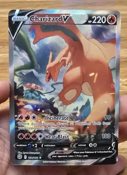 Pokemon TCG SWSH09 Brilliant Stars #154/172 Charizard V Alternate Full Art - Image 1