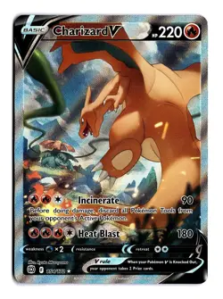 Pokemon Charizard V (Alternate Full Art) 154/172 Swsh09: Brilliant Stars - Image 1