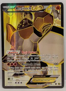 Regirock EX 43a/124 Alternate Art Pokemon Card - Image 1